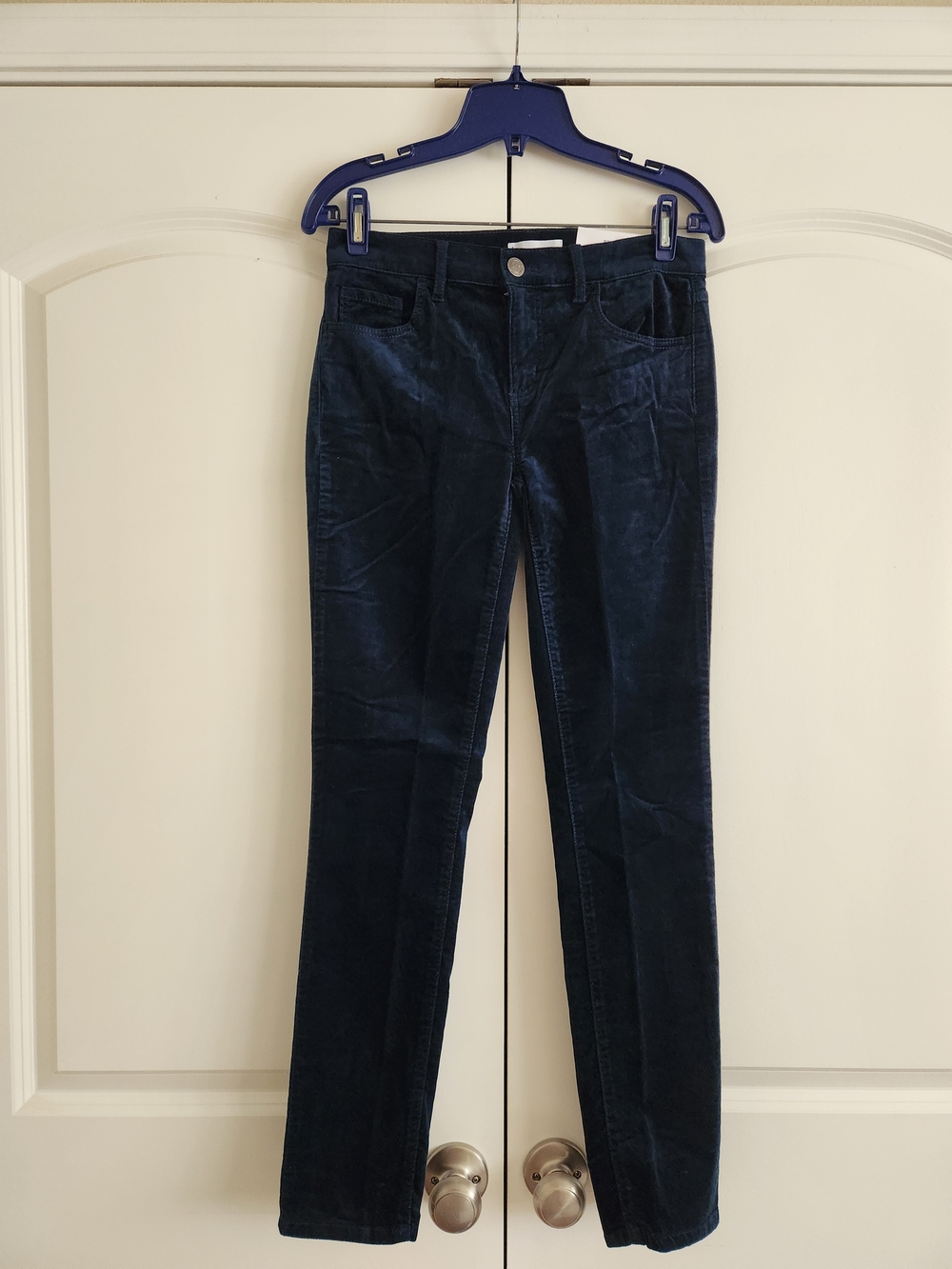 LOFT Dark Blue Women's Velvet Skinny Pants